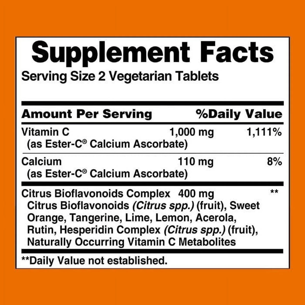 Ester-C 500 mg Veg Tabs Z32564