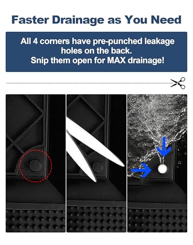 Black Heavy Duty Rubber Doormat W19392