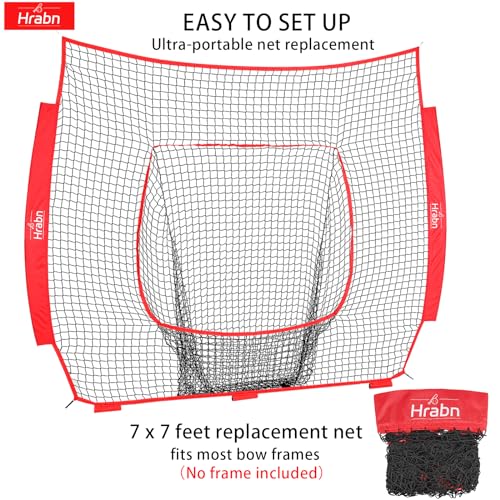 7-Strand Heavy Duty Knotless Polyester Baseball & Softball Replacement Net C1250