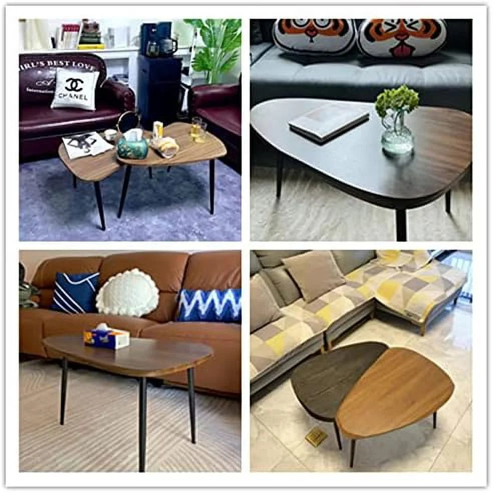 2 Sets of Wood Coffee Table and Side Table T9455