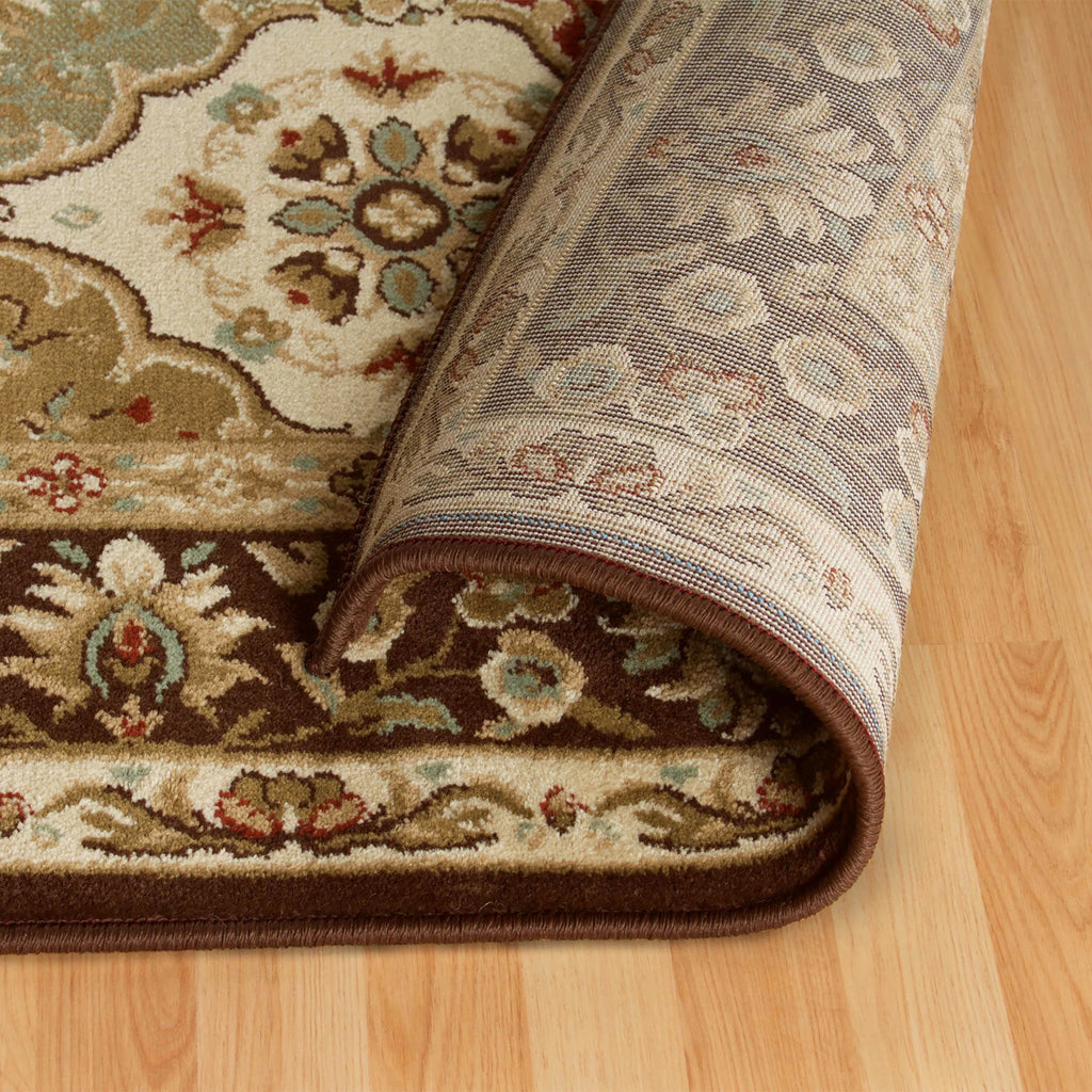 Chocolate 8' x 10' Floral Indoor Area Rug J53350