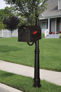 Black Curbside Mailbox with Post Q65472