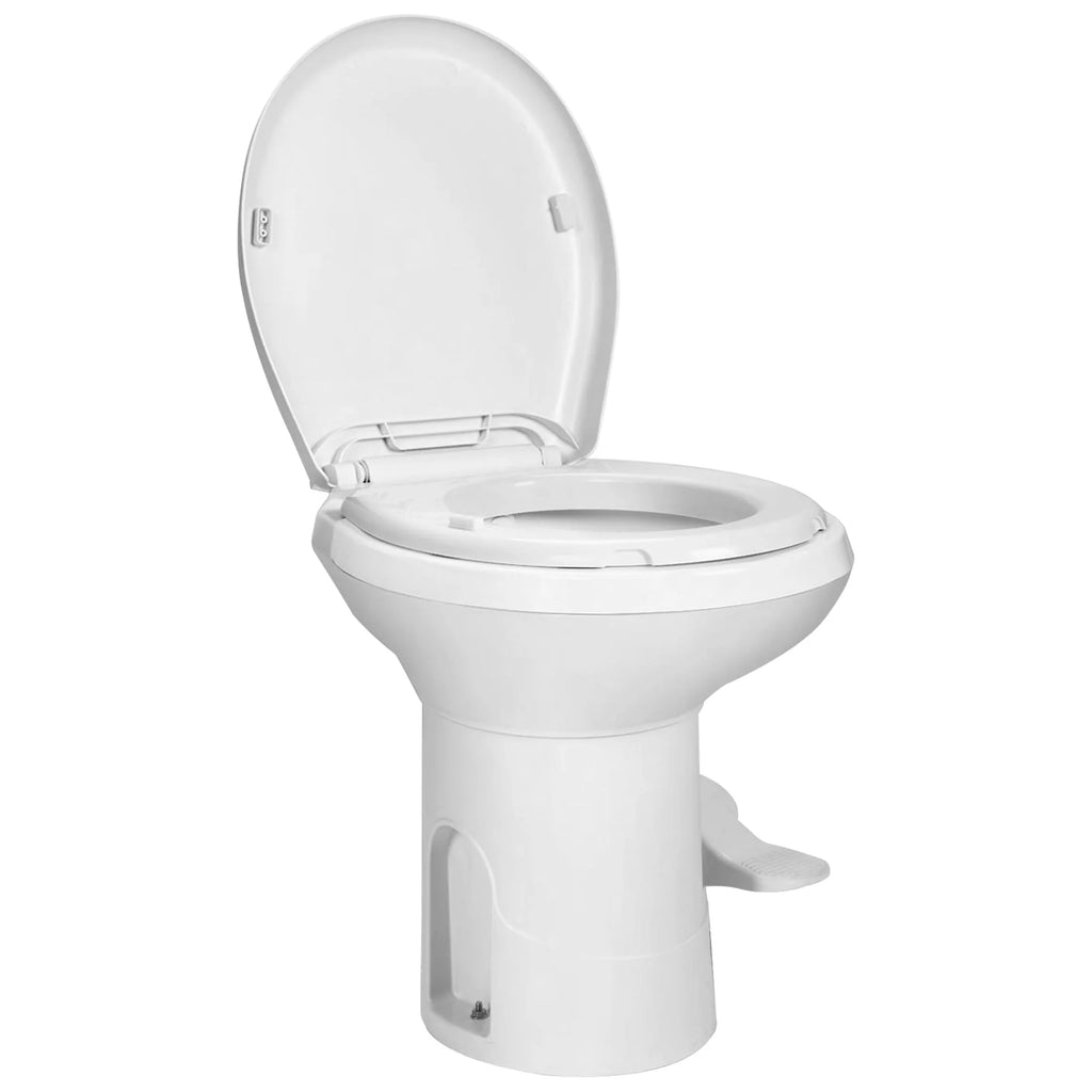 Portable RV Toilet with Pedal Flush White B14703