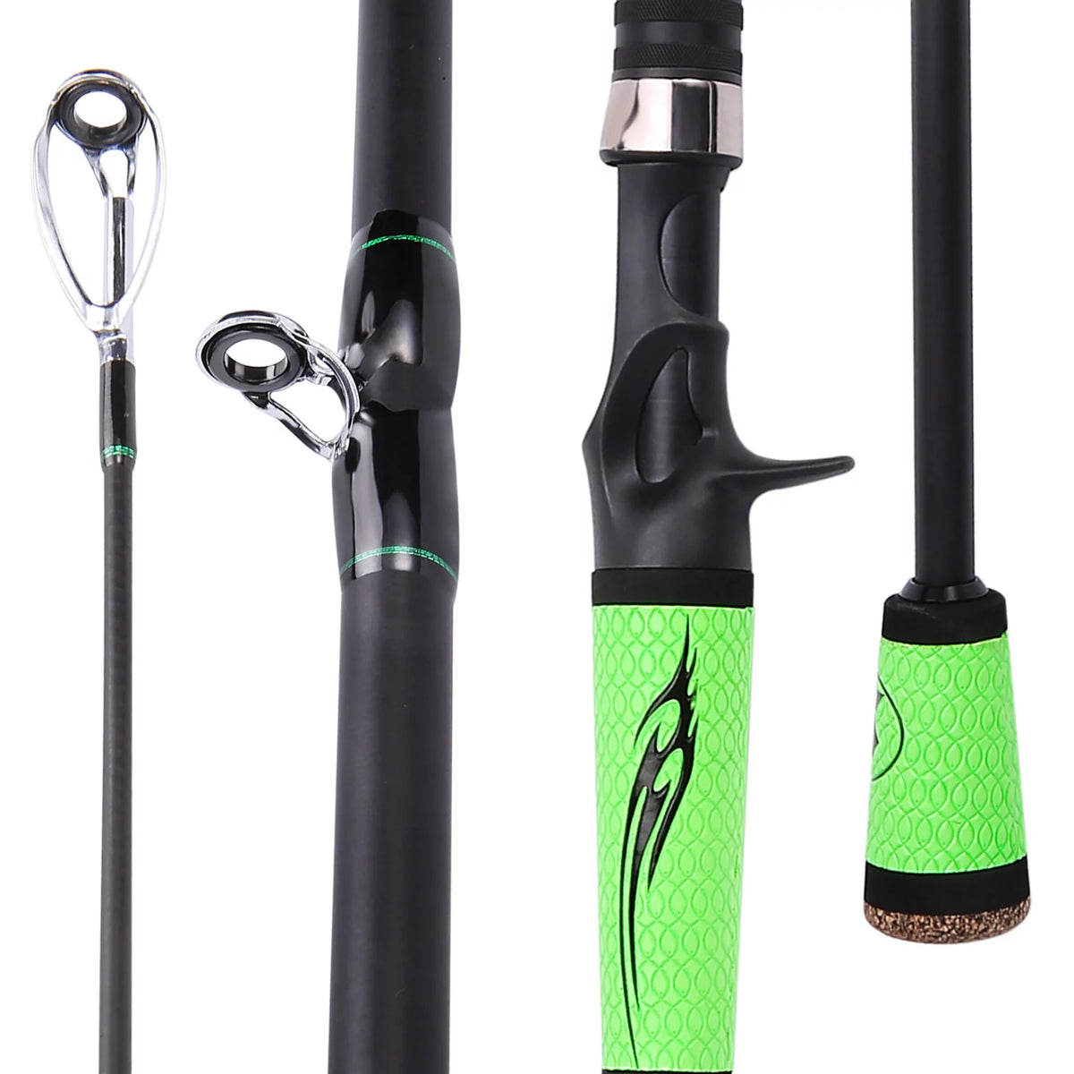 4 Pc High Carbon Fishing Rod Reel Combo P393