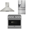 36 Electric Range, Range Hood and Refrigerator C280