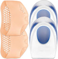 2 Pack Gel Silicone Heel Cups and 4 Pcs Metatarsal Foot Pads N217370