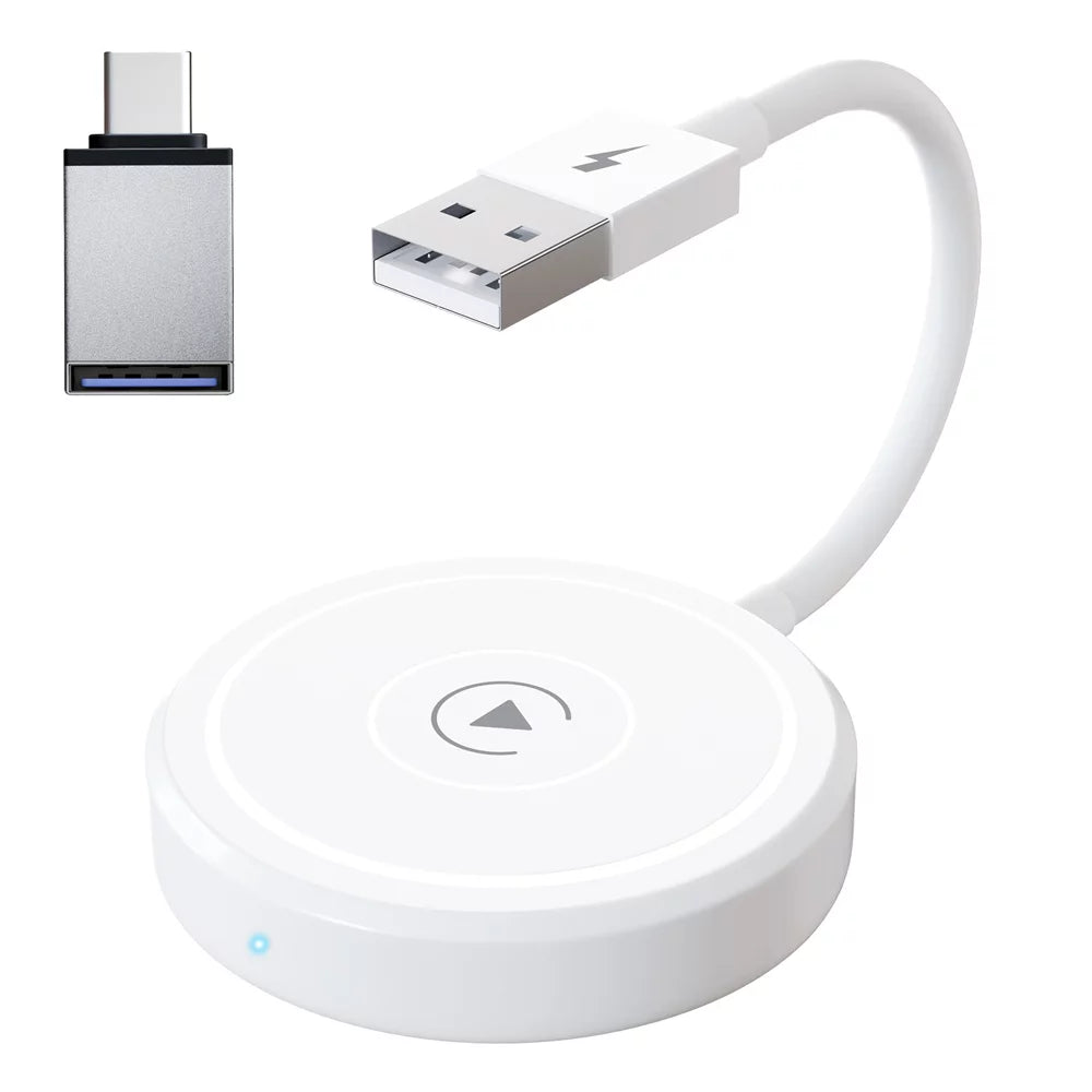 Car Adapter for Apple Cell Phone Carplay Wired to Wireless Smart Box N5169