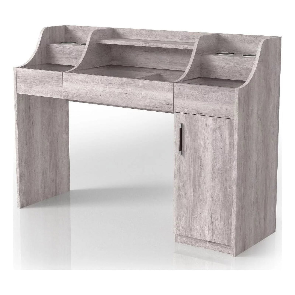 Wood Multi-Storage Vanity Table S486