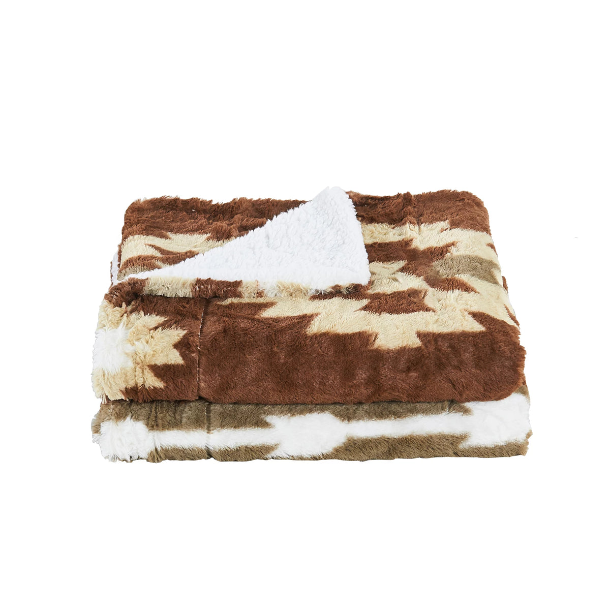 Faux Fur Sherpa Throw 50" x 60" L5315