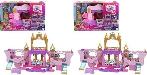 Disney Princess Carriage to Castle Transforming Playset with Doll C271459