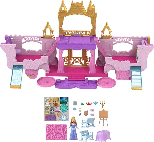 Disney Princess Carriage to Castle Transforming Playset with Doll C271459