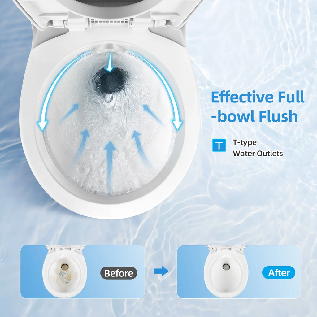 Portable RV Toilet with Pedal Flush White B14703
