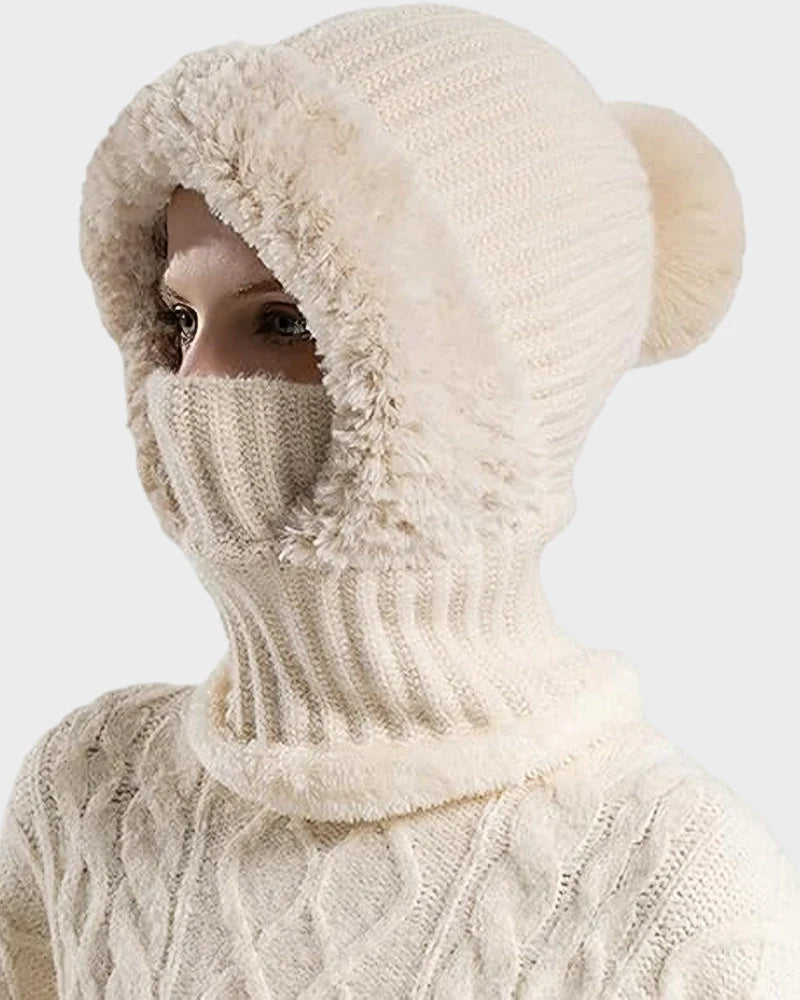 Warm Knit Beanie with Pom Pom D983336