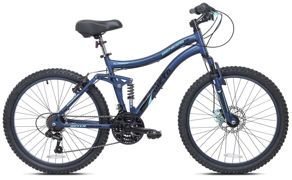 Blue Full Suspension Mountain Bike U898