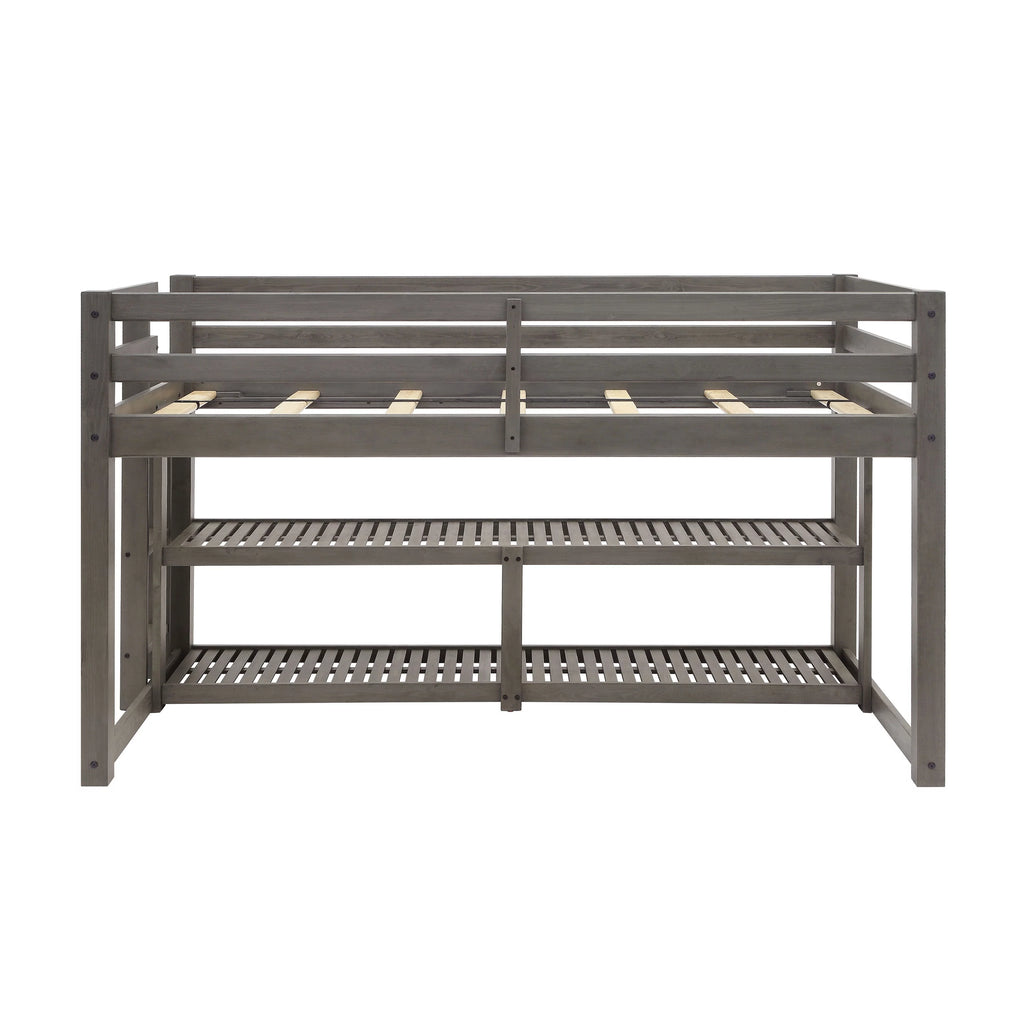 Black Twin Loft Storage Bed Z253401
