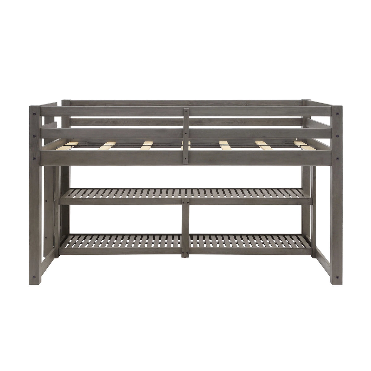 Black Twin Loft Storage Bed Z253401