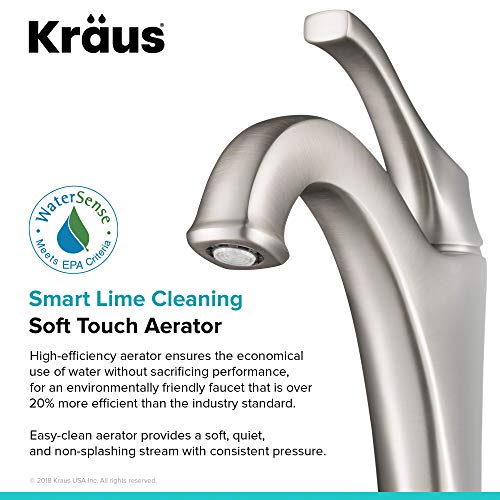 Brushed Gold Vessel Bathroom Faucet with Pop-Up Drain Q703380