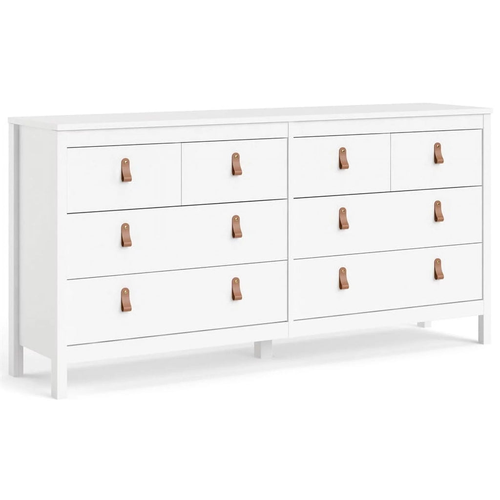White 8 Drawer Engineered Wood Dresser V974