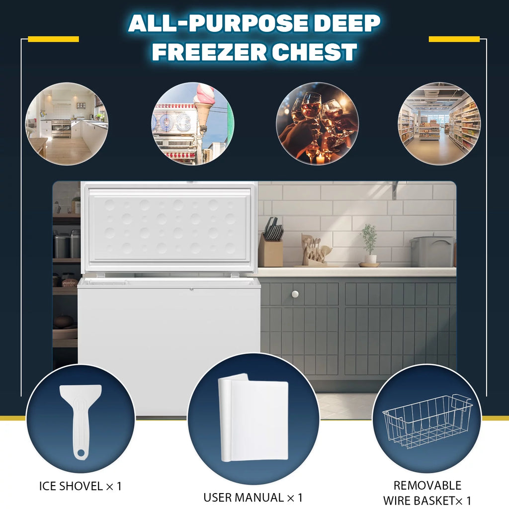 20 Cu.ft Chest Freezer with 2 Removable Baskets J3734