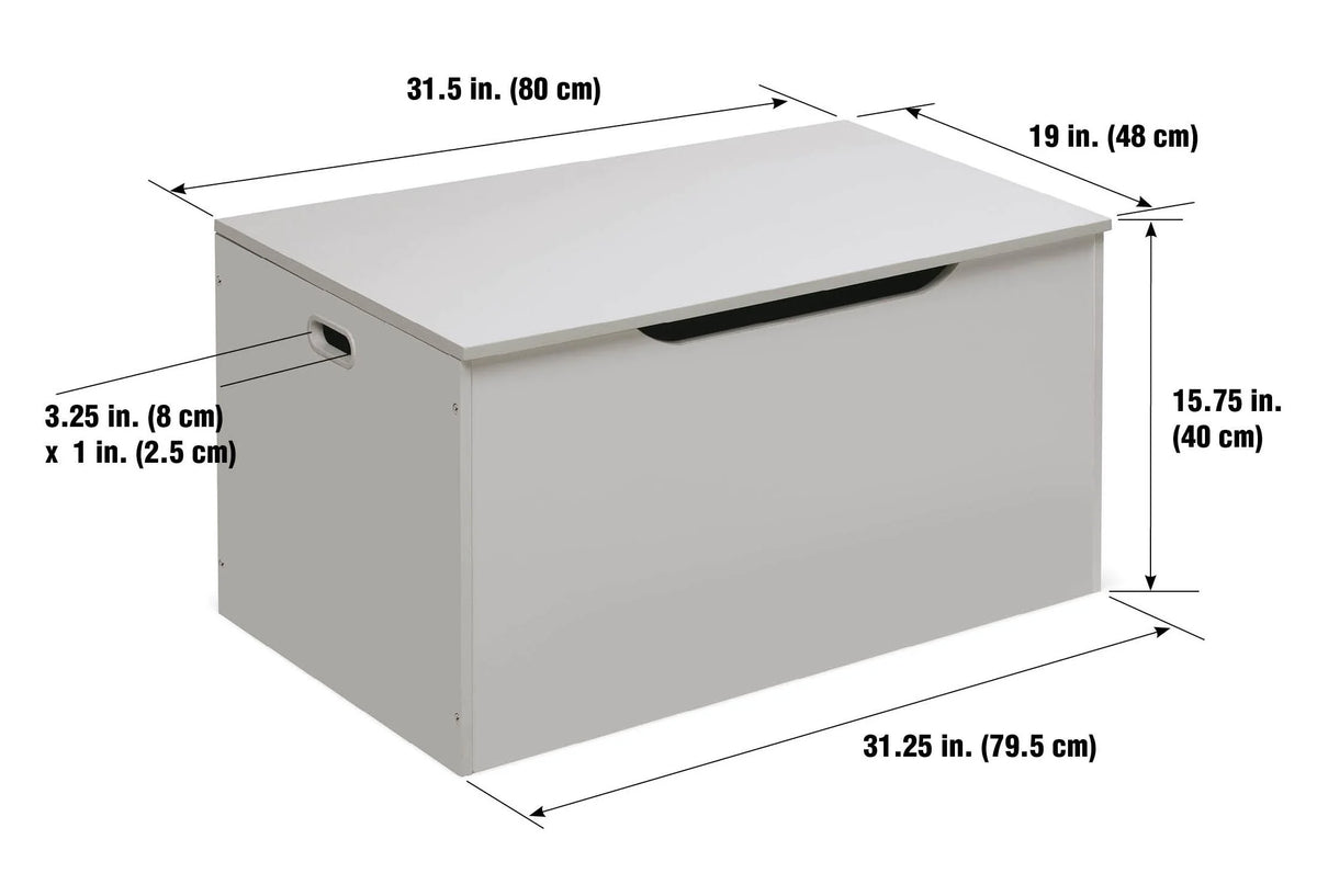 White Wooden Toy and Storage Box J533833