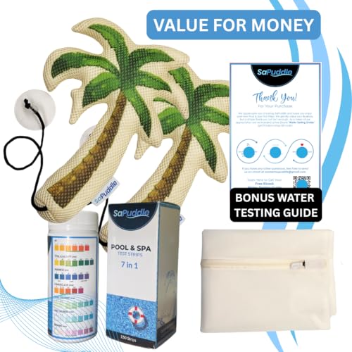 Hot Tub Scum Absorber 2-Pack with 150 Water Test Strips L1081