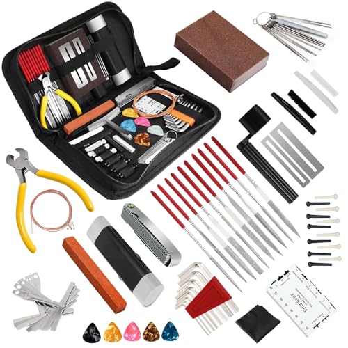 72PCS Guitar Repairing Maintenance Tool Kit with Strings Picks C559