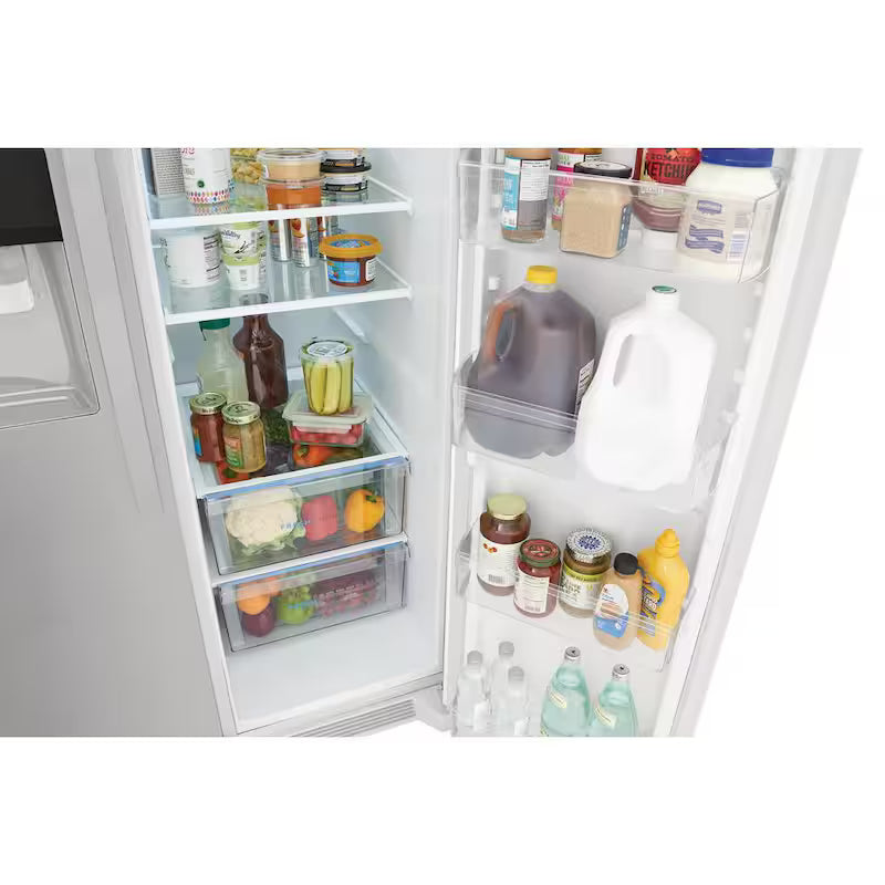 36 in. 25.6 cu. ft. Side by Side Refrigerator in White D229176