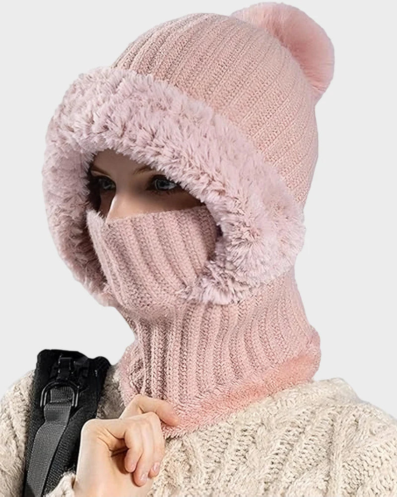 Warm Knit Beanie with Pom Pom D983336