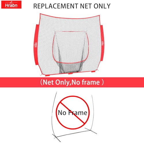 7-Strand Heavy Duty Knotless Polyester Baseball & Softball Replacement Net C1250