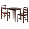 Drop Leaf Table with 2 Ladderback Chairs I4251