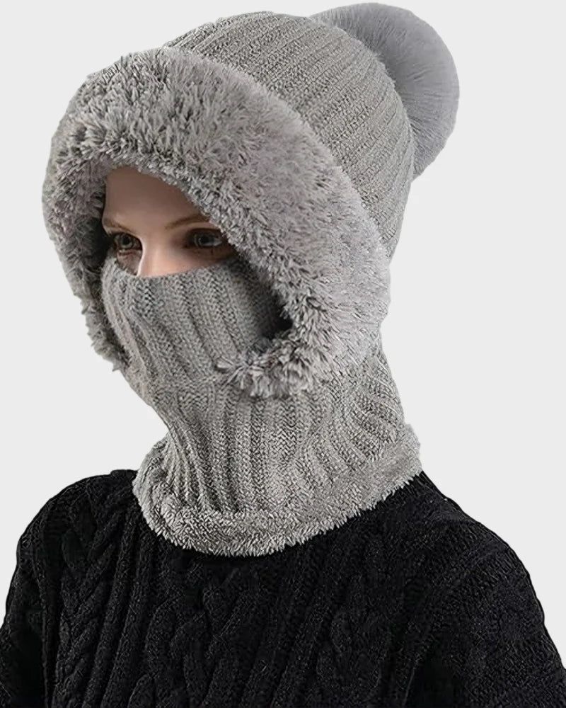 Warm Knit Beanie with Pom Pom D983336