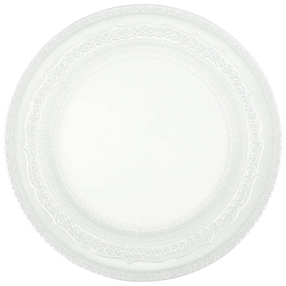 Ivory Acrylic Charger Plates Set of 4 N552