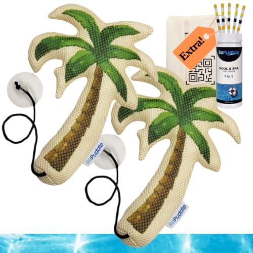 Hot Tub Scum Absorber 2-Pack with 150 Water Test Strips L1081