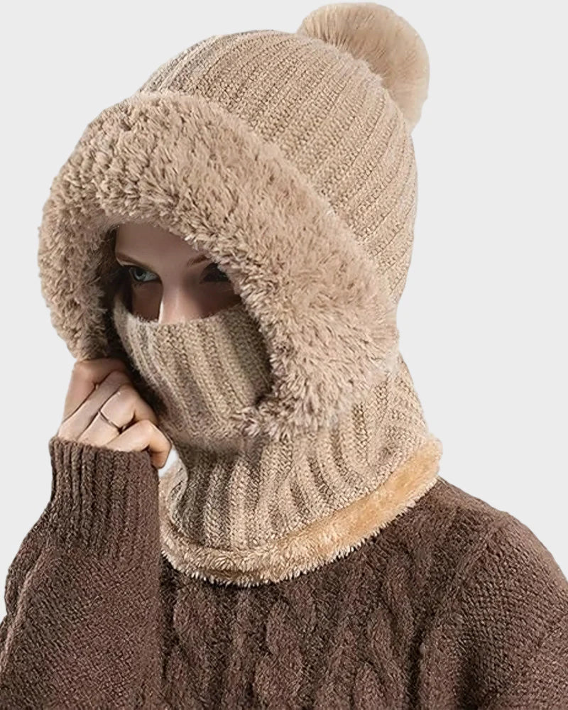 Warm Knit Beanie with Pom Pom D983336