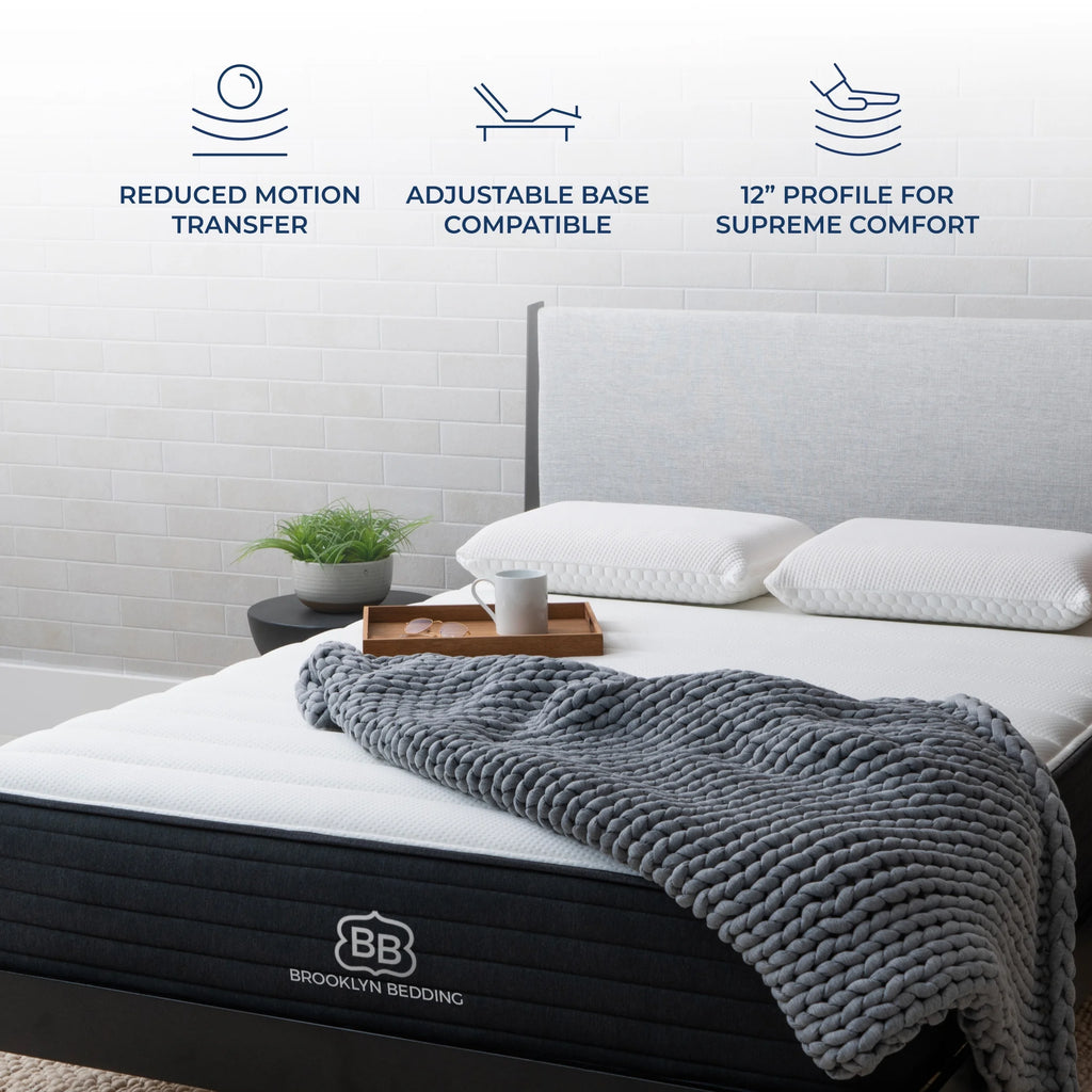 12 Gel Memory Foam Hybrid Mattress, Cal King H655