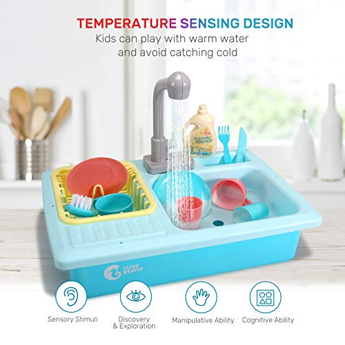 Pretend Play Kitchen Sink Toys with Cooking Stove Pot and Pan P212505