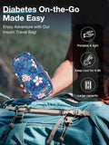 Insulin Cooler Travel Case and 4 Nylon Ice Packs D84924