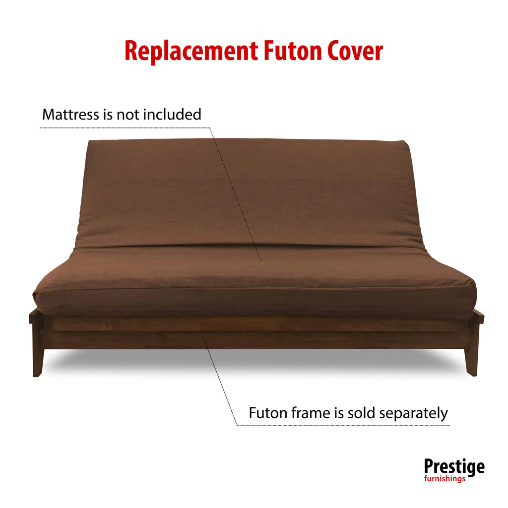 Linen Texture Polyester Futon Cover King Size J1729